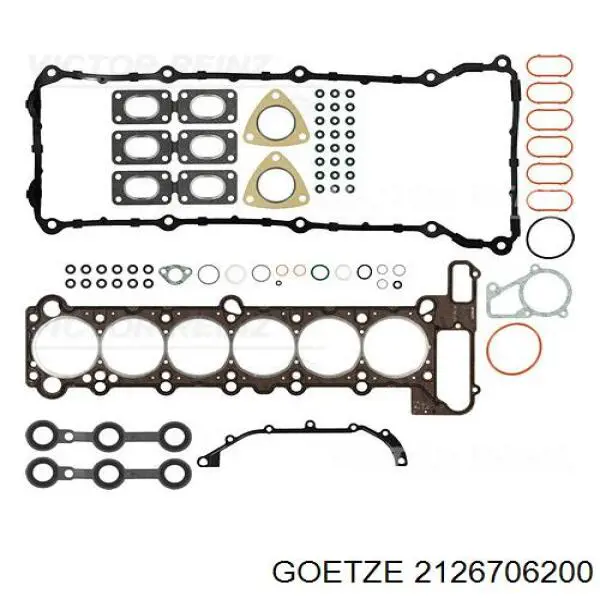 Комплект прокладок двигателя верхний Goetze 2126706200