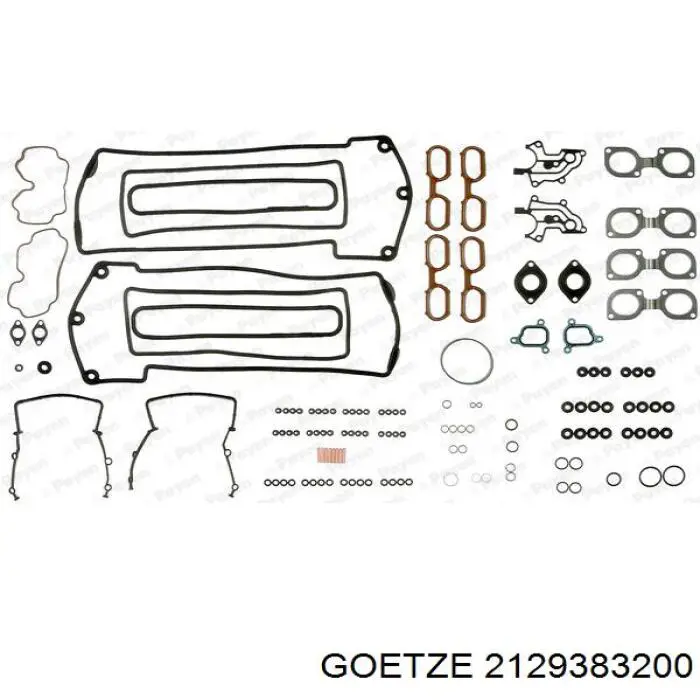 2129383200 Goetze комплект прокладок двигателя верхний