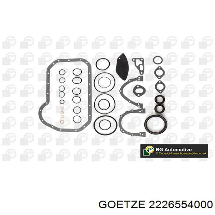 22-265540-00 Goetze комплект прокладок двигателя нижний
