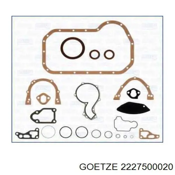 2227500020 Goetze Комплект прокладок двигателя, нижний