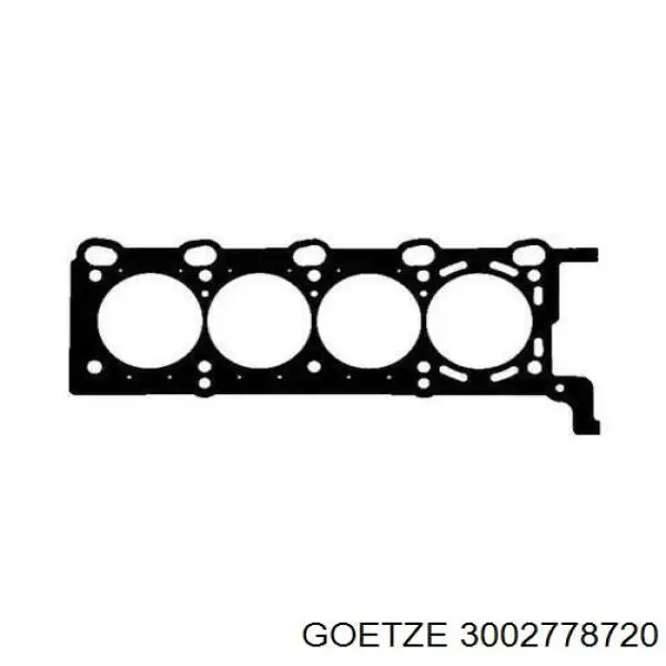 Прокладка головки блока цилиндров (ГБЦ) левая Goetze 3002778720