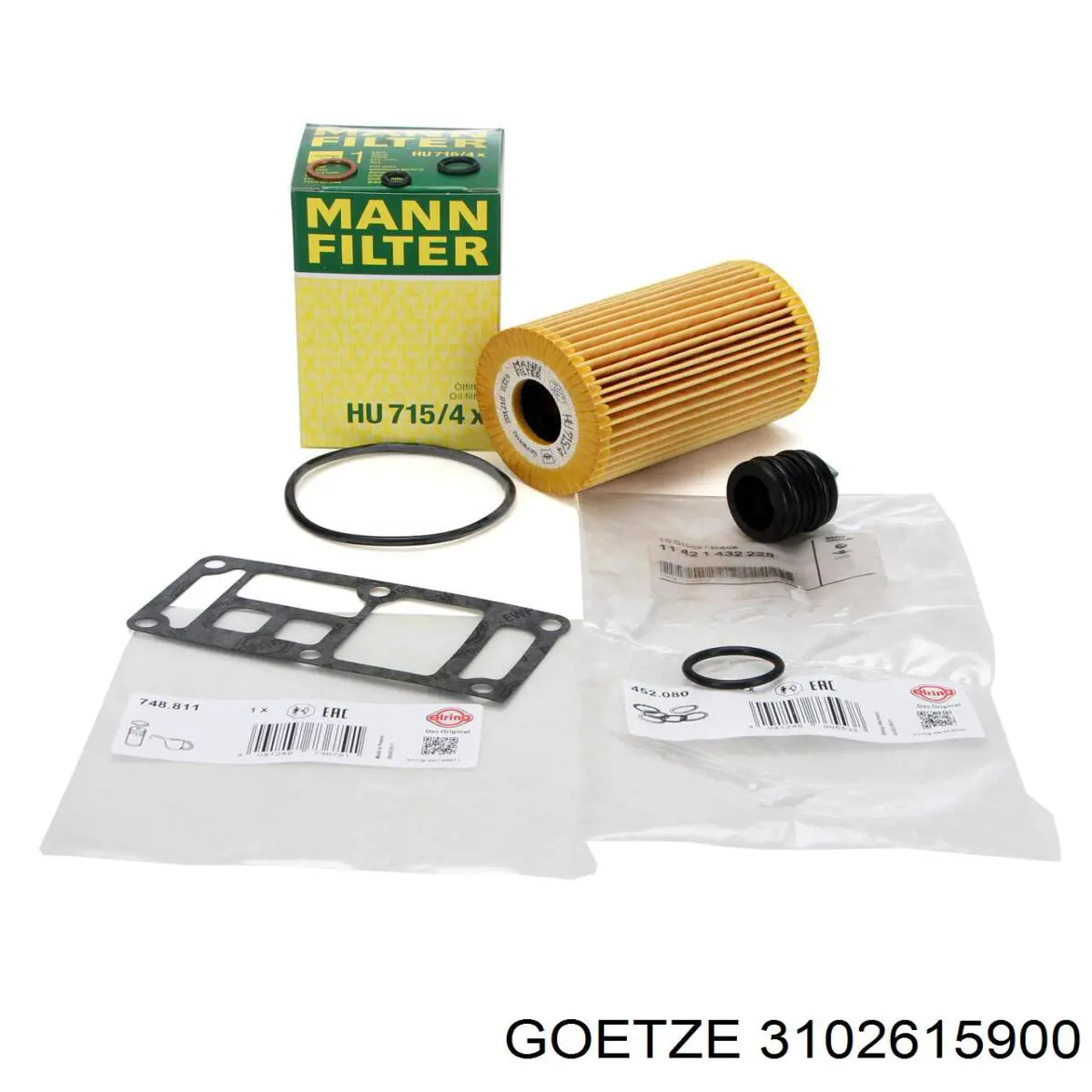 Прокладка адаптера масляного фильтра Goetze 3102615900 цена, от 1.90 USD