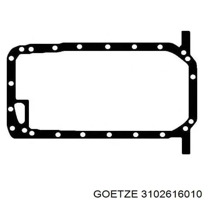3102616010 Goetze прокладка поддона картера двигателя верхняя