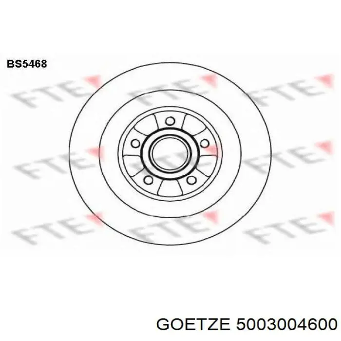 5003004600 Goetze Прокладка масляного поддона картера