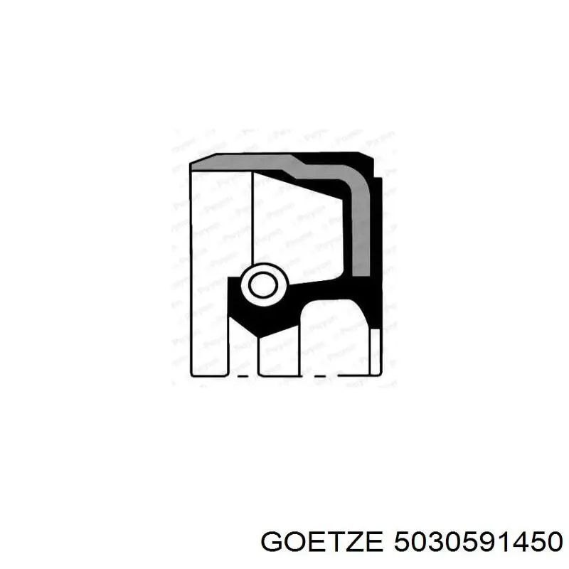 Купить 5030591450 Goetze Сальник коленвала задний
