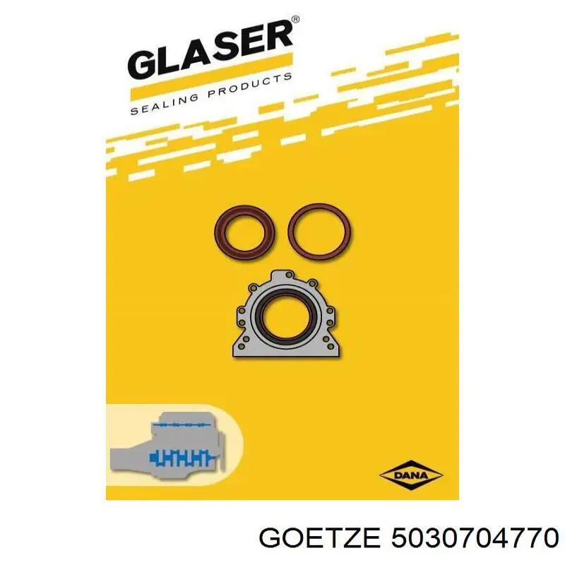 5030704770 Goetze Сальник двигателя, распредвала