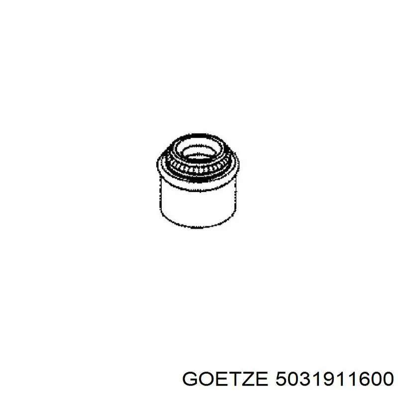 5031911600 Goetze сальник клапана (маслосъемный, впуск/выпуск)