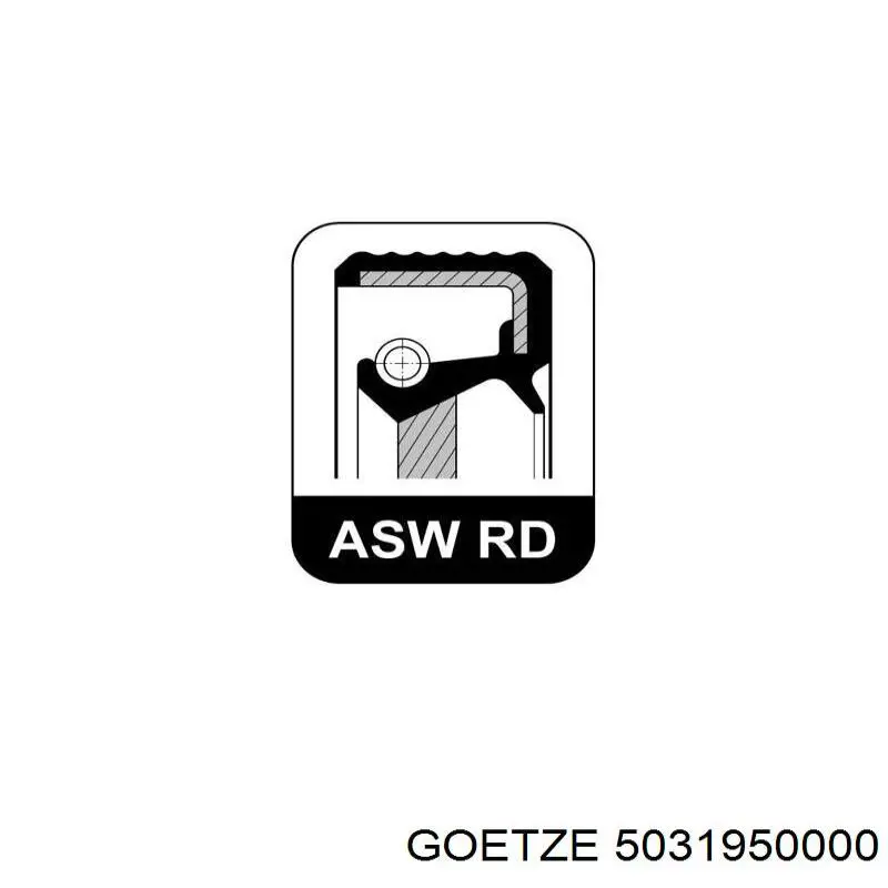Сальник коленчатого вала Goetze 5031950000 цена, от 6.37 USD