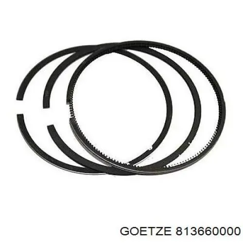 813660000 Goetze кольца поршневые на 1 цилиндр, std.