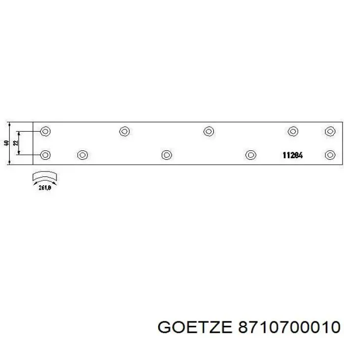 Поршень на 1 цилиндр 8710700010 Goetze