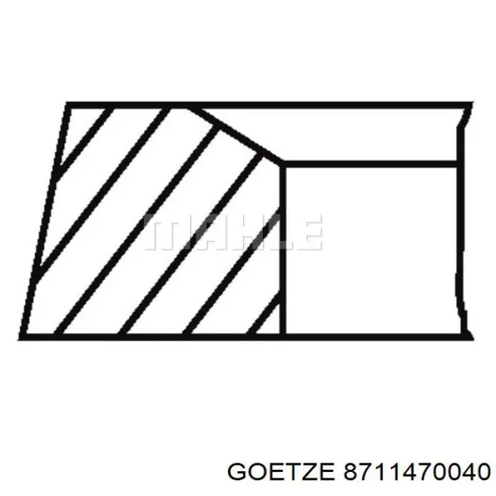 Поршень в сборе Mahle Original 0403700 цена, от 93.38 USD