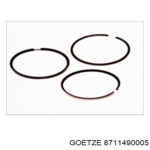 87-114900-05 Goetze поршень в комплекте на 1 цилиндр, std