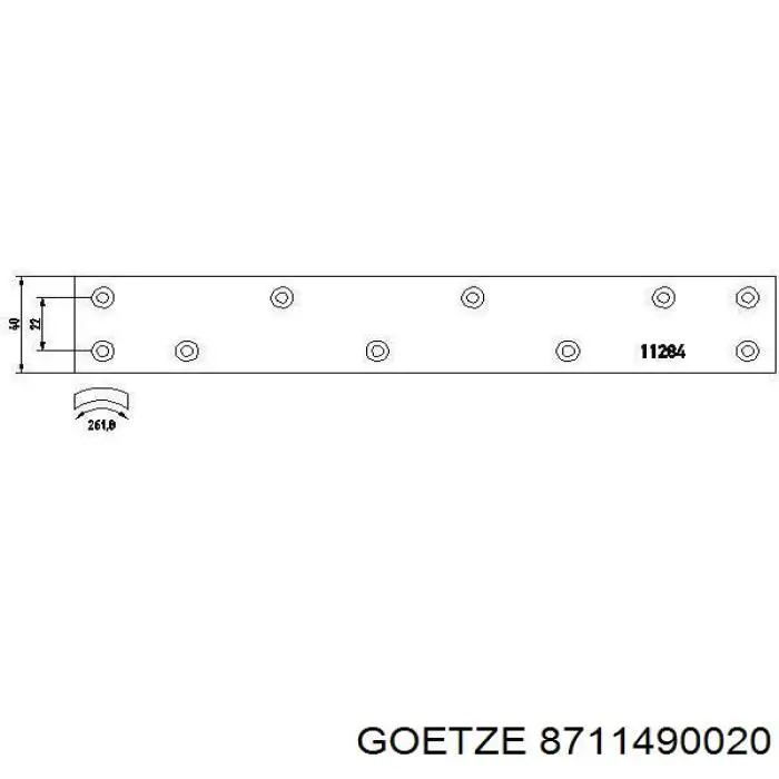 Купить 8711490020 Goetze Поршень на 1 цилиндр