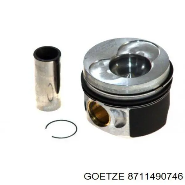 Поршень в комплекте на 1 цилиндр, 2-й ремонт (+0,50) Goetze 8711490746 цена, от 127.93 USD