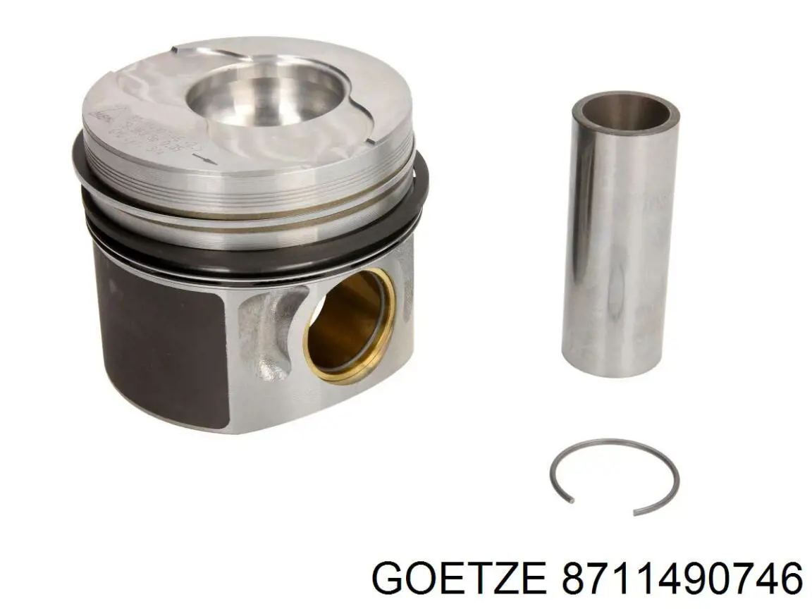 8711490746 Goetze поршень в комплекте на 1 цилиндр, 2-й ремонт (+0,50)