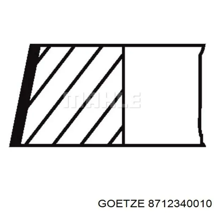 87-123400-10 Goetze поршень в комплекте на 1 цилиндр, std