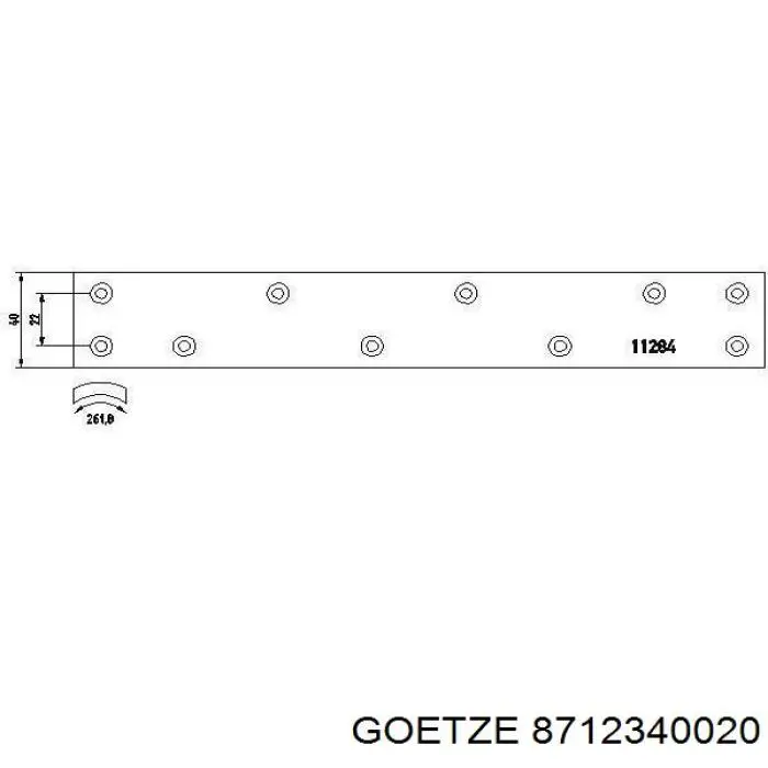 87-123400-20 Goetze поршень в комплекте на 1 цилиндр, std