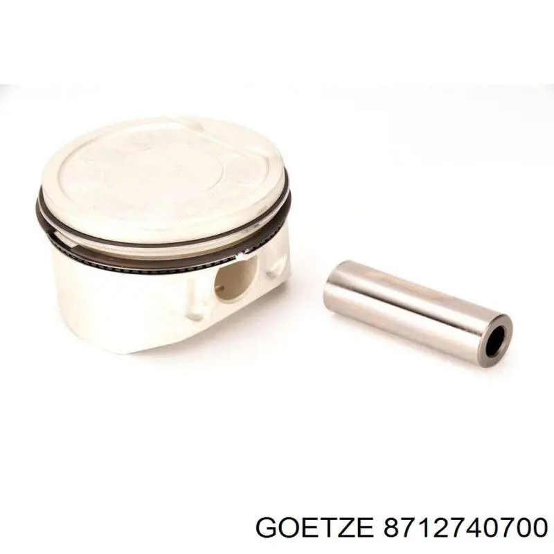 87-127407-00 Goetze поршень в комплекте на 1 цилиндр, 2-й ремонт (+0,50)