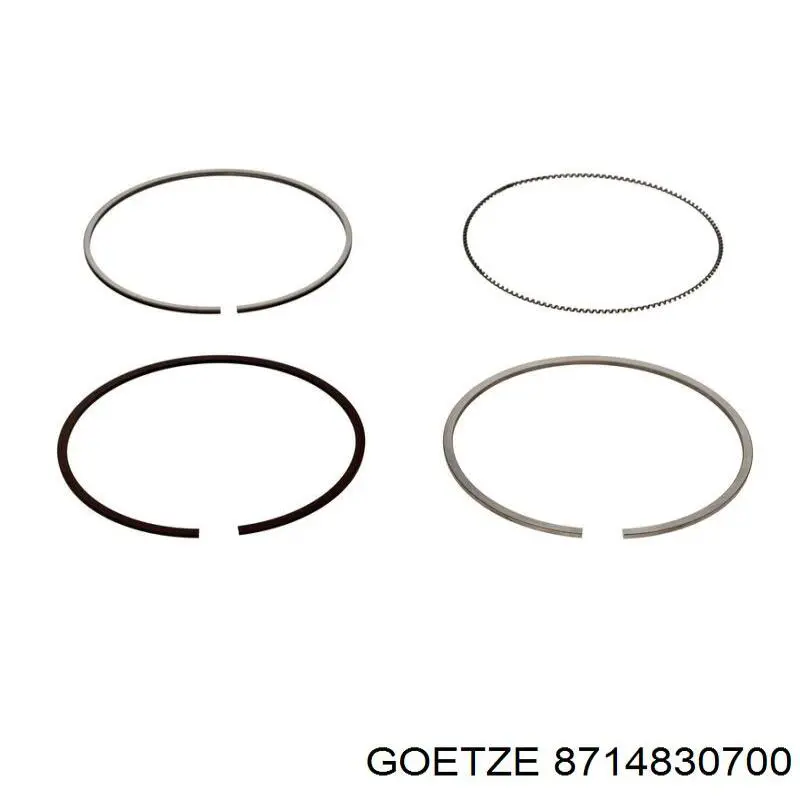 87-148307-00 Goetze поршень в комплекте на 1 цилиндр, 2-й ремонт (+0,50)