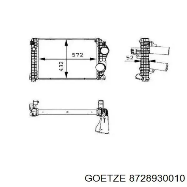 Поршня на 1 цилиндр, STD Mercedes 9060306017