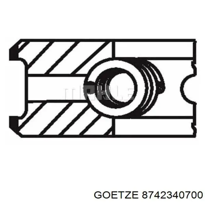 8742340700 Goetze Поршня, 2-й ремонт