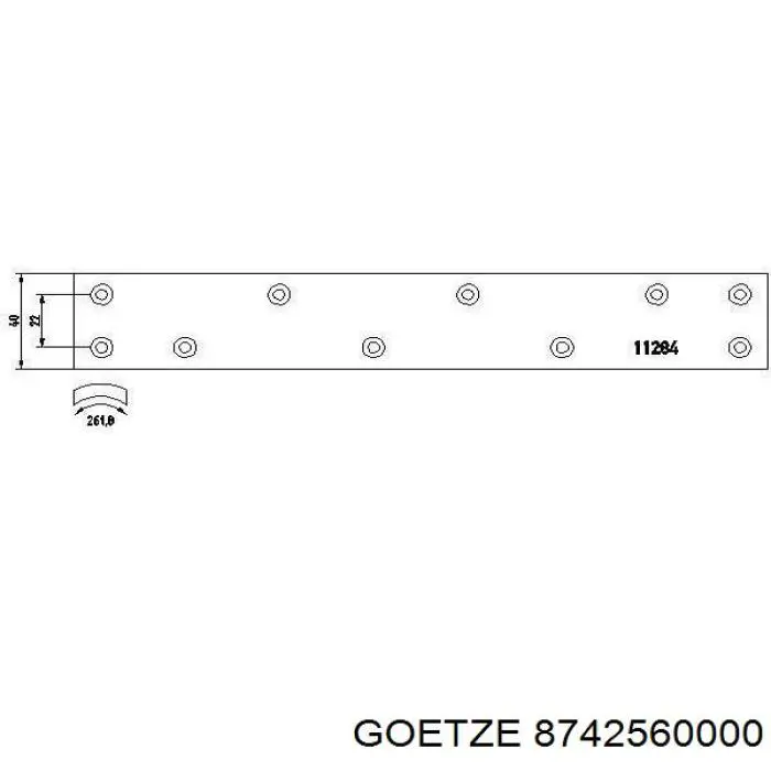 87-425600-00 Goetze поршень в комплекте на 1 цилиндр, std