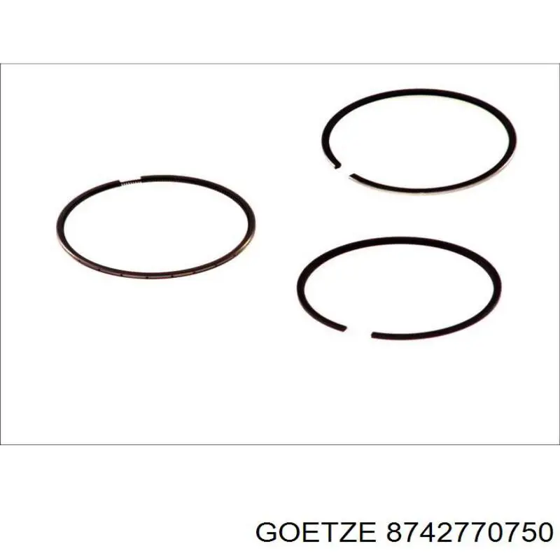 Поршень в комплекте на 1 цилиндр, 2-й ремонт (+0,50) Goetze 8742770750