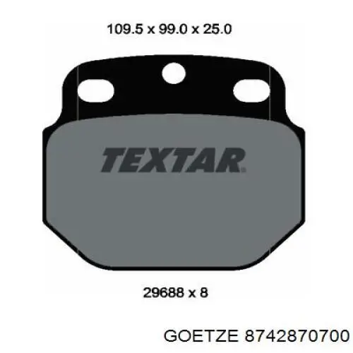 Купить 8742870700 Goetze Поршень в сборе