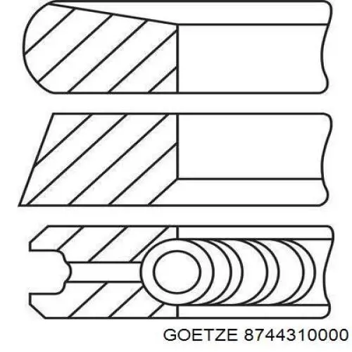 039PI00117000 Mahle Original Поршень в комплекте на 1 цилиндр, STD