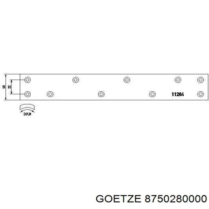 87-502800-00 Goetze поршень в комплекте на 1 цилиндр, std