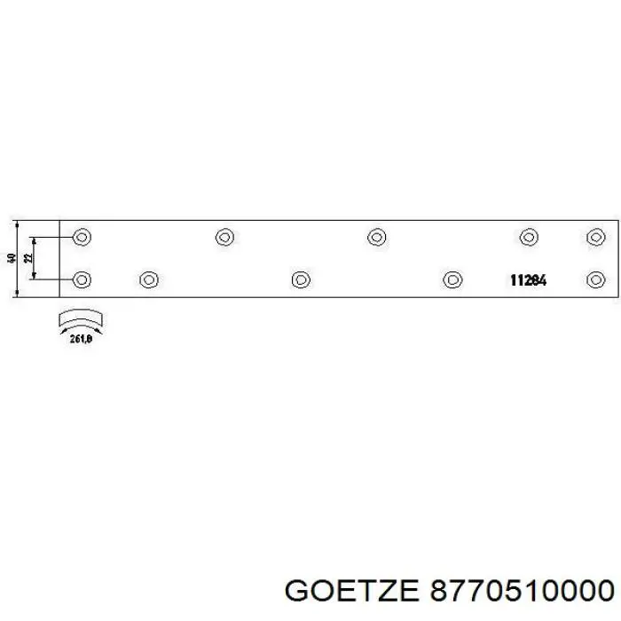 87-705100-00 Goetze поршень в комплекте на 1 цилиндр, std