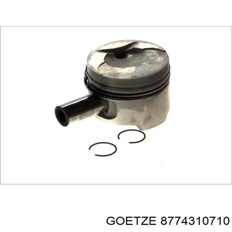 87-743107-10 Goetze поршень в комплекте на 1 цилиндр, 2-й ремонт (+0,50)