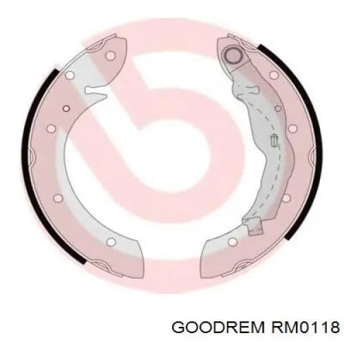 Купить RM0118 Goodrem Задние барабанные тормозные колодки