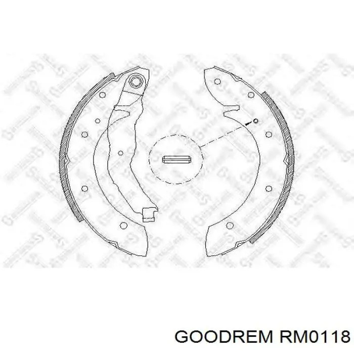 Задние барабанные колодки RM0118 Goodrem