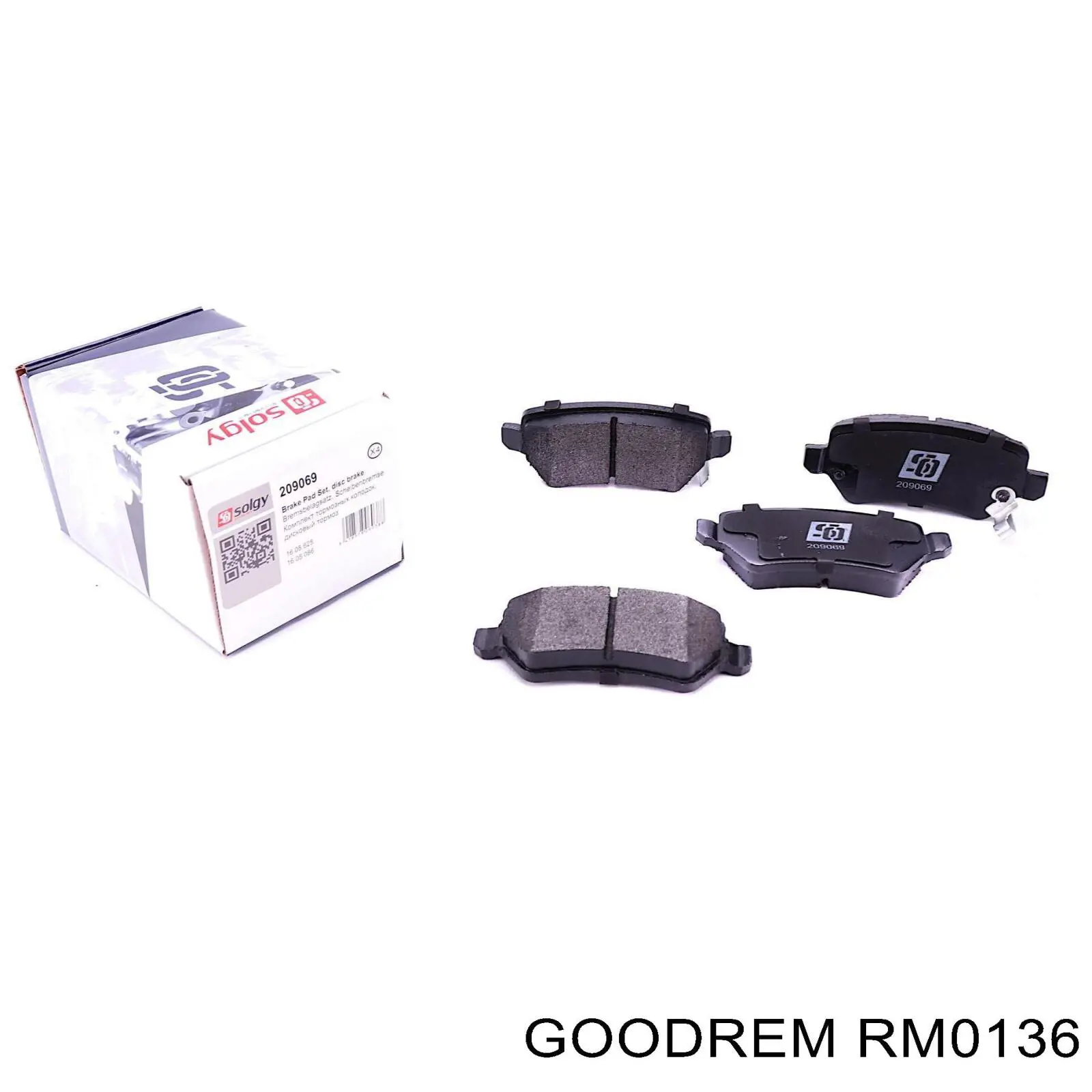 RM0136 Goodrem Колодки тормозные дисковые комплект