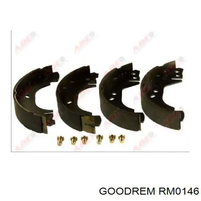 Колодки тормозные задние барабанные Goodrem RM0146