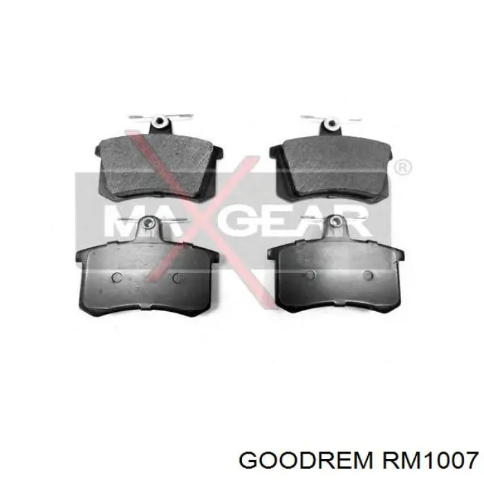 RM1007 Goodrem колодки тормозные задние дисковые