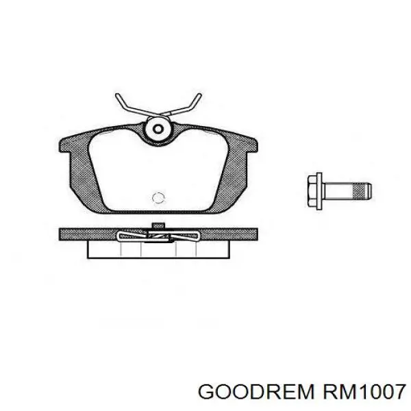 Задние тормозные колодки RM1007 Goodrem