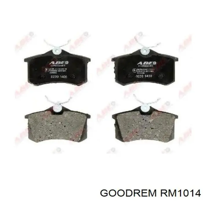 RM1014 Goodrem задние тормозные колодки