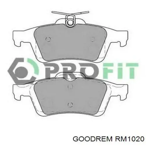 RM1020 Goodrem Колодки тормозные дисковые комплект