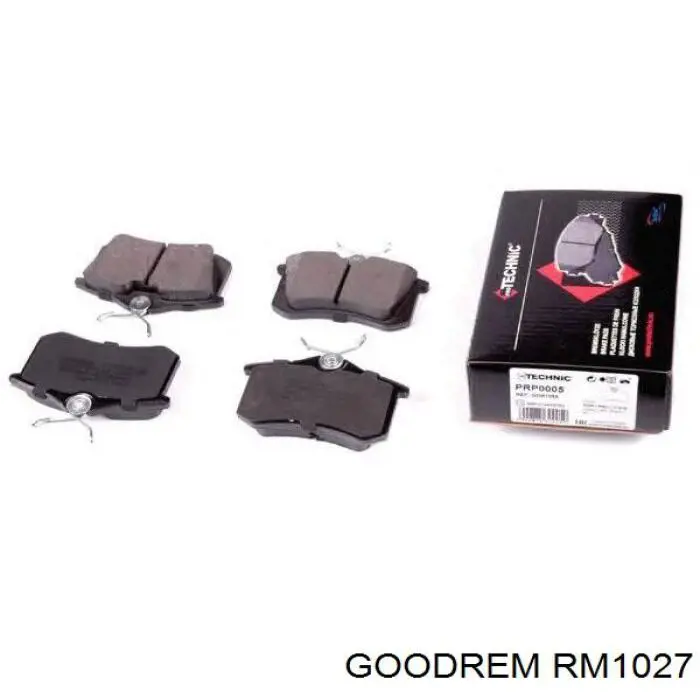 Купить RM1027 Goodrem Колодки тормозные задние, дисковые