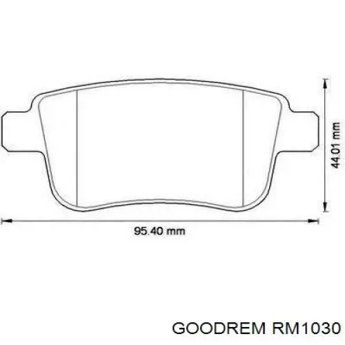 Задние тормозные колодки RM1030 Goodrem