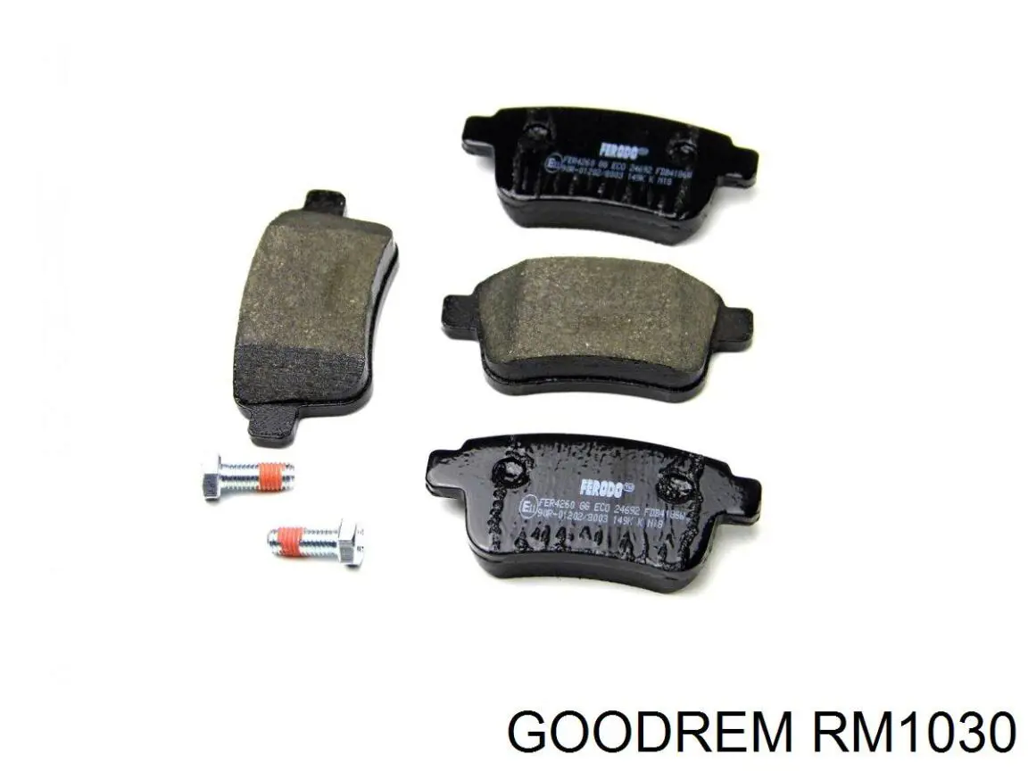 RM1030 Goodrem Колодки тормозные дисковые комплект