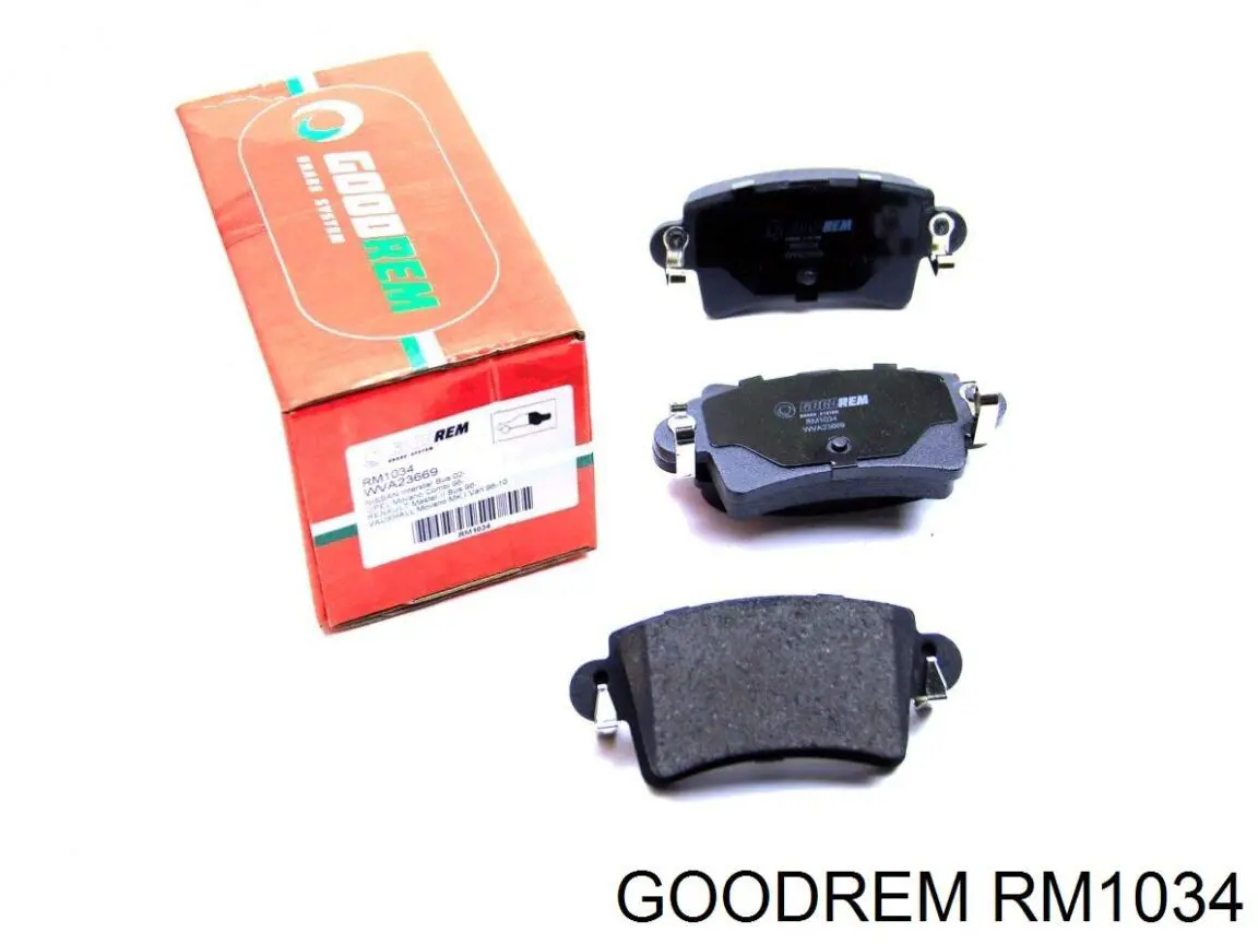 RM1034 Goodrem задние тормозные колодки
