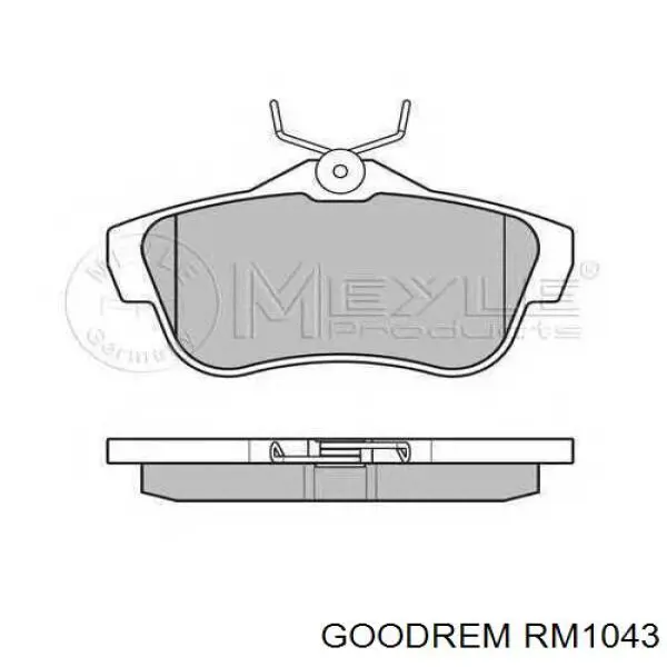Колодки дисковые  Goodrem RM1043 цена, от 15.12 USD