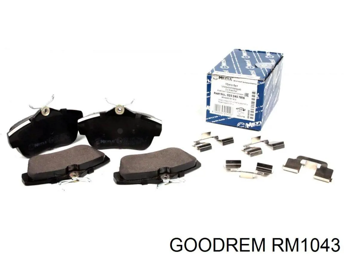 RM1043 Goodrem Колодки тормозные дисковые комплект