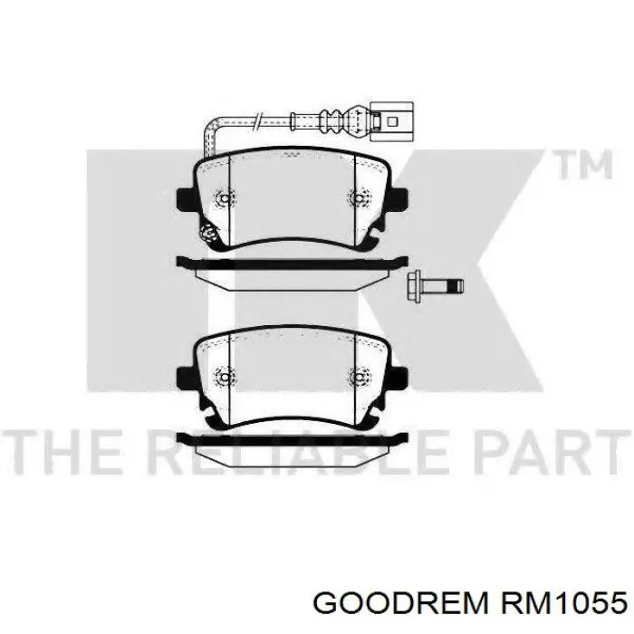 Колодки дисковые  Goodrem RM1055 цена, от 15.79 USD