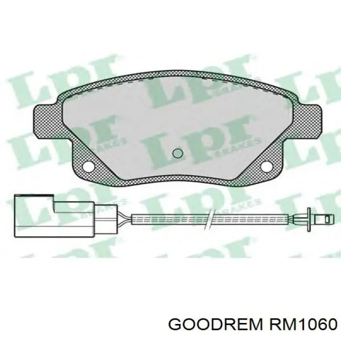 RM1060 Goodrem Колодки тормозные дисковые комплект