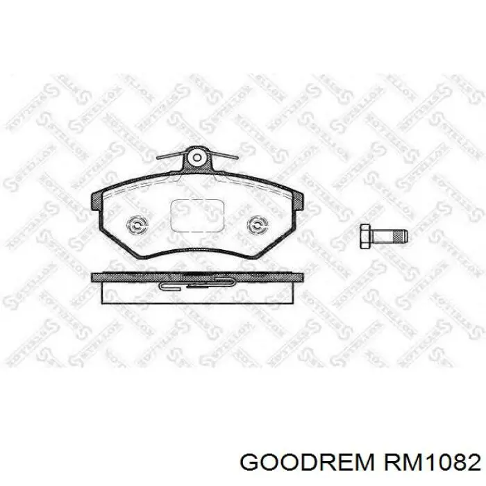 Передние тормозные колодки RM1082 Goodrem