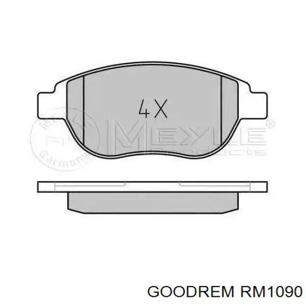 Купить RM1090 Goodrem Колодки тормозные